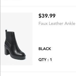 Platform Black Booties